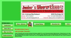 Desktop Screenshot of juniors-showtime.at